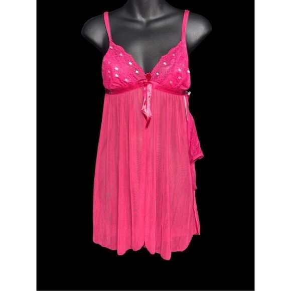 NEW WITH TAGS FRENCH AFFAIR EUPHORIE PUSH-UP BODYSUIT LACE AND MESH BABYDOLL AND - Picture 1 of 14